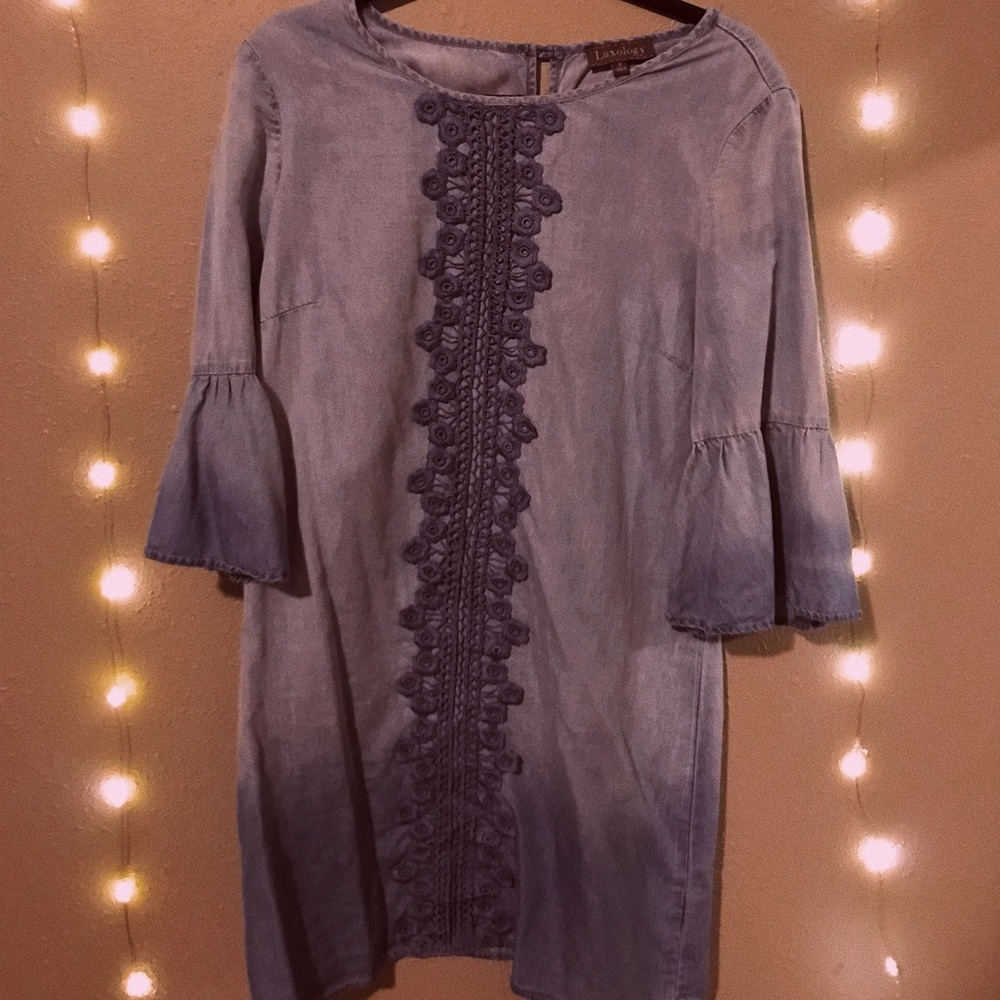 Denim Long Sleeve Dress